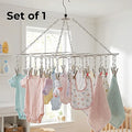Stainless Steel Hangers with Clips 10pcs (Pack of 1)